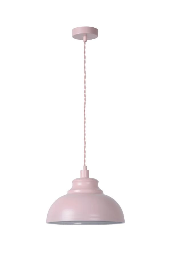 Lucide ISLA - Pendelleuchten - Ø 29 cm - 1xE14 - Rosa - ausgeschaltet